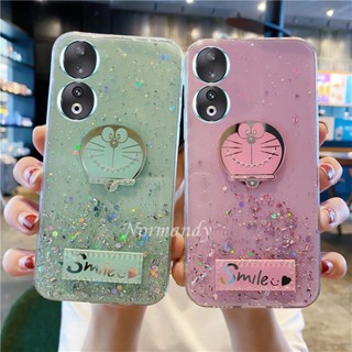 เคสโทรศัพท์มือถือ ซิลิโคน TPU ใส แบบนิ่ม ลายการ์ตูนโดราเอมอน กันกระแทก สําหรับ Honor 90 Honor 90 70 Lite 5G