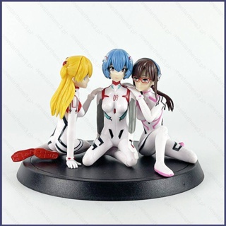 Eula โมเดลฟิกเกอร์ EVA Evangelion Ayanami Rei Asuka Soryu Mari ของเล่น สําหรับเด็ก เก็บสะสม ของขวัญ 3 ชิ้น