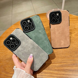 เคสโทรศัพท์มือถือหนัง สีพื้น สําหรับ iPhone 13 14 12 11 Pro max iPhone xr cases 8 7 plus se2020 se2023 xsmax xs 11Pro 11promax 14Pro 14plus 13Pro 13promax 12Pro