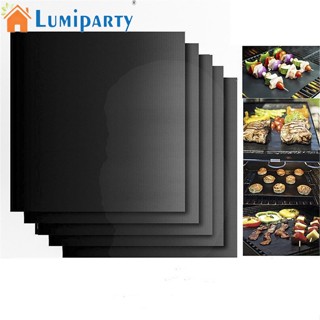 Lumiparty แผ่นรองเตาอบบาร์บีคิว กันน้ํา ทนความร้อนสูง ไม่เหนียวติด สําหรับเตาอบ 5 ชิ้น