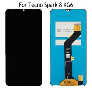 อะไหล่หน้าจอสัมผัส LCD แบบเปลี่ยน สําหรับ Tecno Spark 8 KG6 Spark8