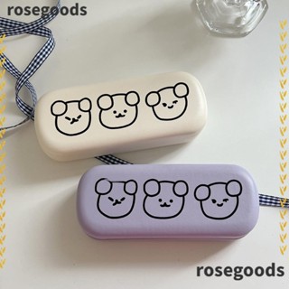 Rosegoods1 กล่องเก็บแว่นตา ลายการ์ตูน เรียบง่าย