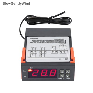 Blowgentlywind เทอร์โมสตัทควบคุมอุณหภูมิดิจิทัล LED STC-1000 DC12V DC24V AC110-220V