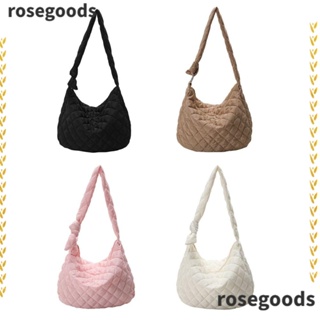 Rosegoods1 กระเป๋าสะพายไหล่ กระเป๋าถือแฟชั่น ความจุขนาดใหญ่