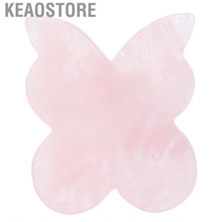 Keaostore Rose Quartz Guasha Board Butterflie Shaping Gua Sha   Tool