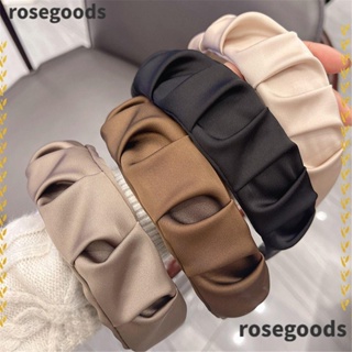 Rosegoods1 ที่คาดผม แบบกว้าง เครื่องประดับผม ดอกไม้ ที่คาดผม ที่คาดผม