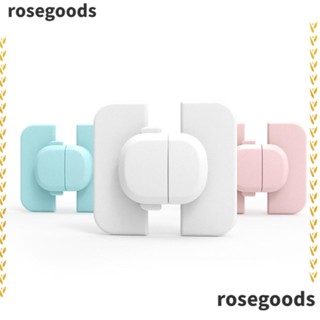 Rosegoods1 อุปกรณ์ล็อคตู้เย็น ตู้แช่แข็ง ประตู ป้องกันเด็ก อเนกประสงค์ 2 ชิ้น