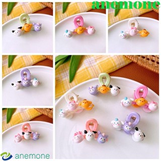 Anemone กิ๊บติดผม ลายการ์ตูน Cinnamoroll Kuromi สีแคนดี้ สําหรับเด็กผู้หญิง