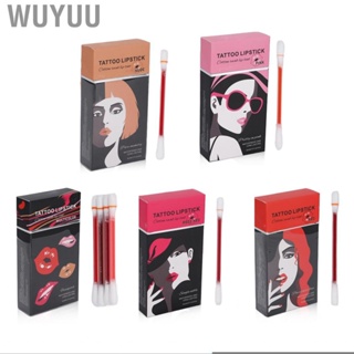 Wuyuu Swab Lip Gloss  Non Allergenic Disposable Cotton Lipstick for Makeup