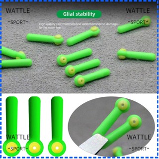 Wattle ทุ่นลอยน้ํา แกนคู่ ความแข็งแรงสูง สีเขียว DIY อุปกรณ์เสริม สําหรับตกปลา 100 ชิ้น