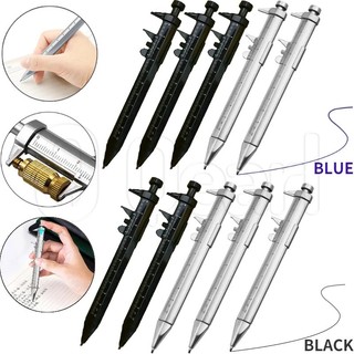 Đa chức năng 0-100mm vernier calibre con lăn bút bi / viết trơn bút bi nhựa / bút mực gel văn phòng phẩm văn phòng phẩm / dụng cụ thước đo học sinh cầm tay