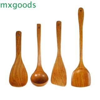 Mxgoods ไม้พายยาว ไม่ติดกระทะ อุปกรณ์เสริมเครื่องครัว สําหรับกระทะทอด
