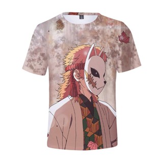 เสื้อยืด พิมพ์ลายอนิเมะ Demon Slayer Kimetsu No Yaiba แฟชั่นสตรีท 2022