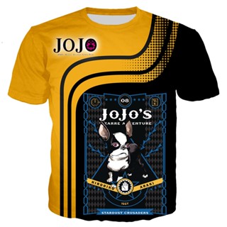 เสื้อยืด พิมพ์ลาย Jojo Bizarre Adventure สไตล์ฮาราจูกุ แฟชั่นสตรีท