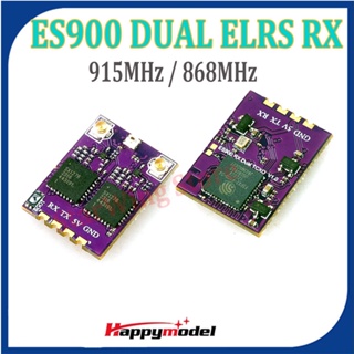 Happymodel ES900 DUAL RX ELRS ตัวรับสัญญาณ 915MHz 868MHz TCXO ในตัว สําหรับโดรนบังคับ FPV