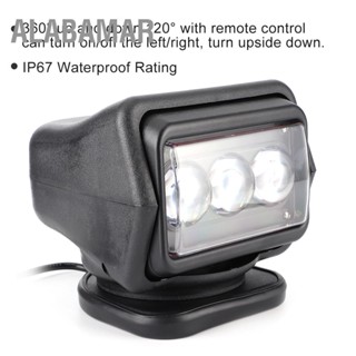 ALABAMAR 60W LED รีโมทไฟค้นหา IP67 6000K สปอตไลท์สำหรับเรือ OffRoad