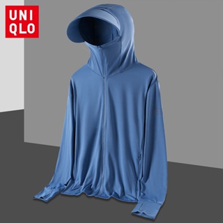 Uniqlo เสื้อคลุมกันแดด ระบายอากาศ แบบบางพิเศษ เหมาะกับใส่ตกปลากลางแจ้ง สําหรับผู้ชาย และผู้หญิง