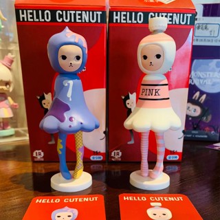 【ของแท้】กล่องสุ่ม ฟิกเกอร์ Hello cutenut first saw series 52toys ของขวัญเครื่องประดับ