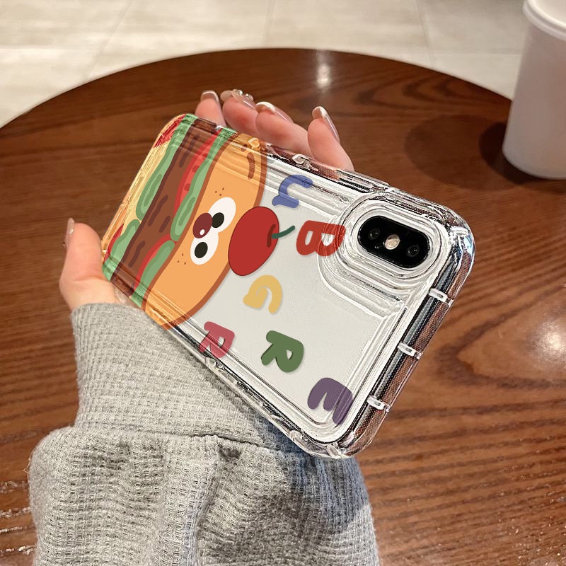 สำหรับ for iPhone 16 11 13 14 15 12 Pro Max 6 7 8 Plus X XR XS MAX SE เคสนิ่มใสถุงลมนิรภัยกันกระแทกการ์ตูนน่ารัก - รูปที่ 2