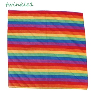 Twinkle1 ที่คาดผมแฟชั่น เด็กผู้หญิง ขี้เล่น เครื่องประดับผม ผ้าพันคอ สี่เหลี่ยม ซับเหงื่อ โยคะ ผ้าพันคอ DIY ที่คาดผม