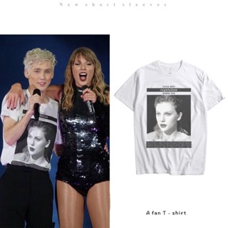 Troye Sivan Concert Cote Taylor Swift พิมพ์เสื้อยืดแขนสั้นสำหรับผู้ชายและผู้หญิง