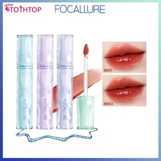 FOCALLURE 9 สี Mirror Jelly ลิปกลอสให้ความชุ่มชื้น Water Glossy Liquid ลิปสติก Waterproof Lasting Red Tint Lips เครื่องสำอางแต่งหน้าสำหรับผู้หญิง [TOP]