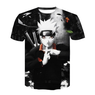 ขายดี ใหม่ เสื้อยืด พิมพ์ลายอนิเมะญี่ปุ่น Uchiha Itachi Sasuke Gaara Naruto สําหรับผู้ชาย