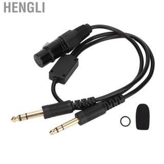 Hengli Aviation Headphone Adapter  Universal XLR To 2 GA Plug Conversion Cable for Airbus Headset