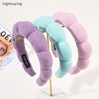 [highbuying] ที่คาดผม ผ้าคาดศีรษะ หลากสี เรียบง่าย สําหรับล้างหน้า แต่งหน้า สปา พร้อมส่ง