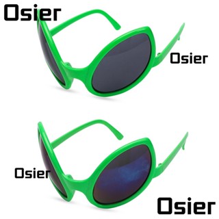 Osier1 แว่นตากันแดด ลายเอเลี่ยน สีเขียว สําหรับปาร์ตี้ฮาโลวีน