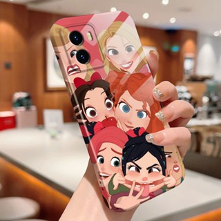 เคสโทรศัพท์มือถือแบบแข็ง กันกระแทก กันรอยกล้อง ลายการ์ตูนเจ้าหญิง สําหรับ Vivo V27 Pro Y20s G Y20t Y30 Y30g Y50 Y55 Y55s Y74s Y76s Y75