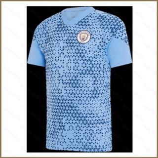 Qy 2023-2024 เสื้อยืดลําลอง แขนสั้น คอกลม พิมพ์ลาย Manchester City Jersey พลัสไซซ์ เหมาะกับการเล่นกีฬา