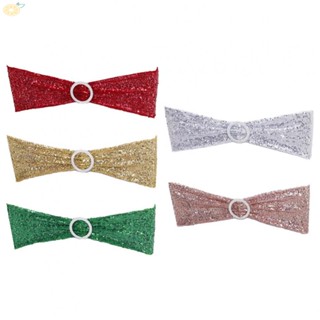 【VARSTR】Chair Strap Meetings Polyester Soft Stretchable Wedding Party Chair Cover