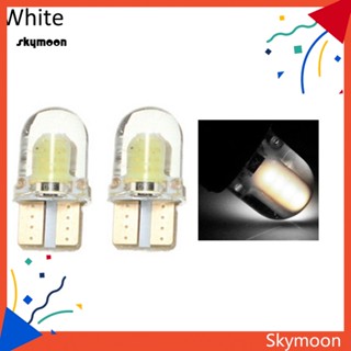 Skym* หลอดไฟอ่านหนังสือ LED T10 W5W COB 12V สว่างมาก สําหรับติดด้านข้างรถยนต์ 2 ชิ้น