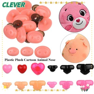 Clever จมูกตุ๊กตา ทรงสามเหลี่ยม ปลอดภัย อุปกรณ์เสริม สําหรับตุ๊กตาสัตว์ 10 ชิ้น