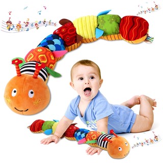 【Free Goods Store】Baby Rattle Musical Caterpillar Worm Soft Infant Plush Toys  Educational Interactive Sensory Toy for Babies Newborn Toddler Gift