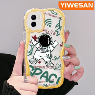 เคสโทรศัพท์มือถือแบบนิ่ม ใส กันกระแทก ลายการ์ตูนนักบินอวกาศ สําหรับ VIVO Y15s Y15a Y01 Y02s