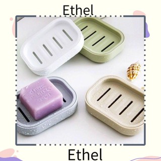 Ethel1 กล่องพลาสติก ทรงสี่เหลี่ยม สองชั้น 4 สี สําหรับใส่สบู่ 3 ชิ้น