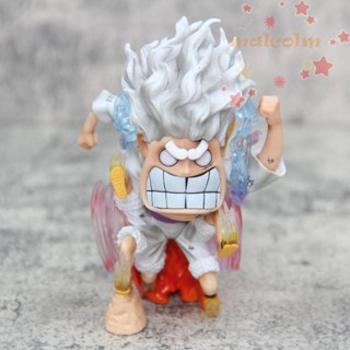 Malcolm ฟิกเกอร์ PVC รูปการ์ตูนอนิเมะ Luffy Gear 5 Sun God Nika Luffy 13 ซม. สําหรับตกแต่งโต๊ะ