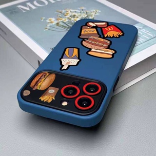 เคสโทรศัพท์มือถือ แบบนิ่ม ลายเบอร์เกอร์ สําหรับ Apple Iphone 14 13pro xsmax 12 7plus XRYA