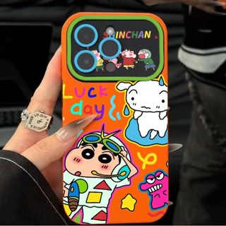 เคสโทรศัพท์มือถือนิ่ม ลายการ์ตูนชินจัง Dopamine สําหรับ Apple Iphone 14promax 13pro 12 11 7p ZA6B