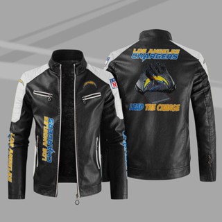 NFL Chargers Rugby Team Custom Jacket Windbreaker Outdoor Sports Leather Long Sleeve Thin Rainproof Jacket