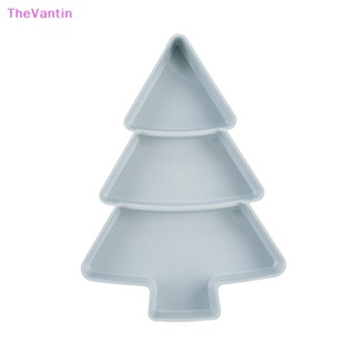 Thevantin ถาดพลาสติก รูปต้นคริสต์มาส สําหรับใส่ขนมขบเคี้ยว ถั่ว ผลไม้แห้ง อาหารเช้า