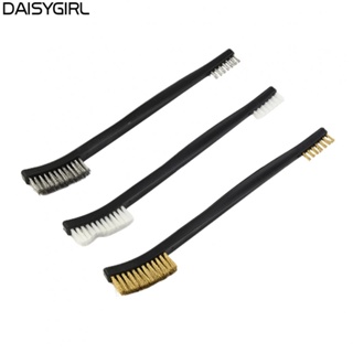 【DAISYG】Wire Brushes Copper Wire Double Head Plastic Silver For Cleaning Operations