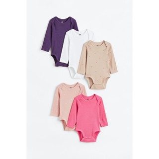 H&amp;M  Boy 5-pack long-sleeved bodysuits 1159383_2