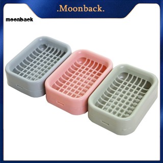 &lt;moonback&gt; ห้องน้ํา สองชั้น ช่องระบายน้ํา สบู่ กล่องจาน กล่องเก็บของ ที่ใส่ภาชนะ