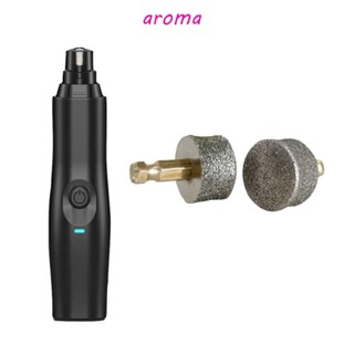 Aroma หัวเจียรเล็บไฟฟ้า ทองแดง 1.3 ซม. สีเงิน แบบเปลี่ยน อุปกรณ์เสริม สําหรับสัตว์เลี้ยง