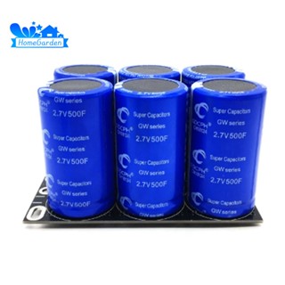Farad ตัวเก็บประจุ 2.7V 500F พร้อมแผ่นป้องกัน สําหรับรถยนต์ 6 ชิ้น ต่อ 1 แพ็ค