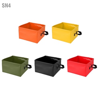 SN4 Collapsible Basin Leakage Proof Portable Folding Camping Bucket for Travel Hiking 13L