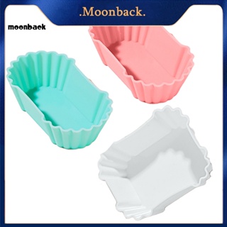 &lt;moonback&gt; กล่องเบนโตะ ซิลิโคน ยืดหยุ่น 3 ชิ้น